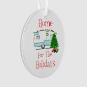 RV Home voor de Feestdagen Ornament (voorkant)