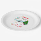 RV Home voor de Feestdagen Papieren Bordje (Gekanteld)