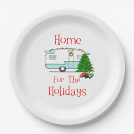 RV Home voor de Feestdagen Papieren Bordje