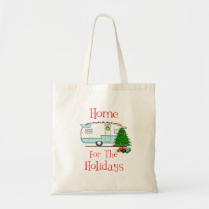 RV Home voor de Feestdagen Tote Bag