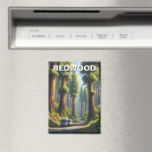 RV in het Redwood National Park Magneet (Insitu (Vaatwasser))