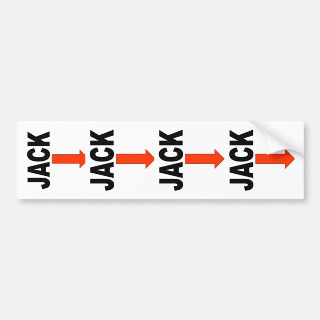 RV JACK MARKERS BUMPERSTICKER (Voorkant)
