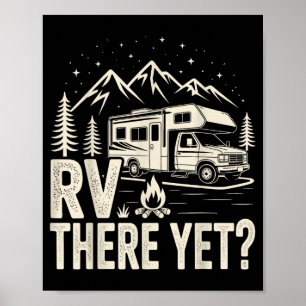 Rv kamperen camper rv daar nog weg trip  poster