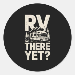 Rv kamperen camper rv daar nog weg trip  ronde sticker