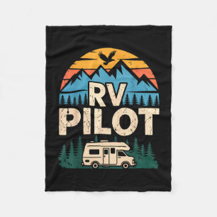 Rv kamperen camper weg trip rv piloot avontuur fleece deken