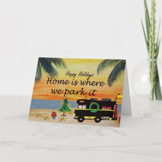 RV-kerstkaarten uit mijn kunst Kaart (Voorkant)