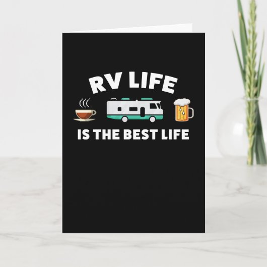 RV Life is het beste Life Gift voor Camper Kaart (Voorkant)