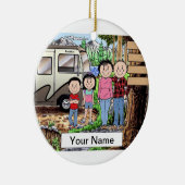 RV Lovers - 1 jongen, 1 meisje Keramisch Ornament (Rechts)