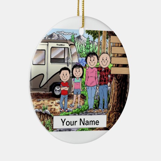 RV Lovers - 1 jongen, 1 meisje Keramisch Ornament (Rechts)