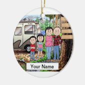 RV Lovers - 1 jongen, 1 meisje Keramisch Ornament (Links)