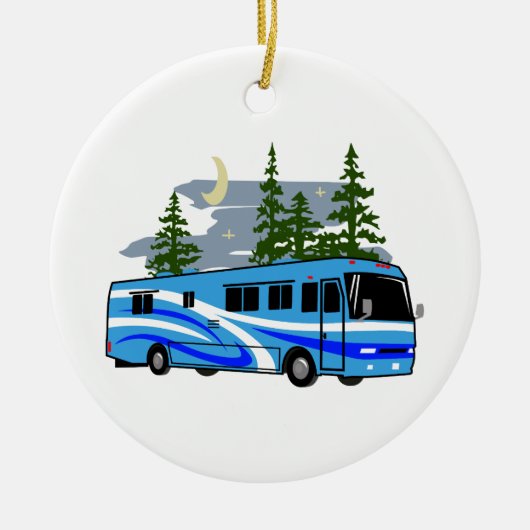 RV Motor Home Camping Keramisch Ornament (Voorkant)
