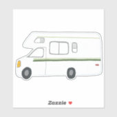  RV Motorhome Camper Cute Tekening Kunst Sticker (Vel)