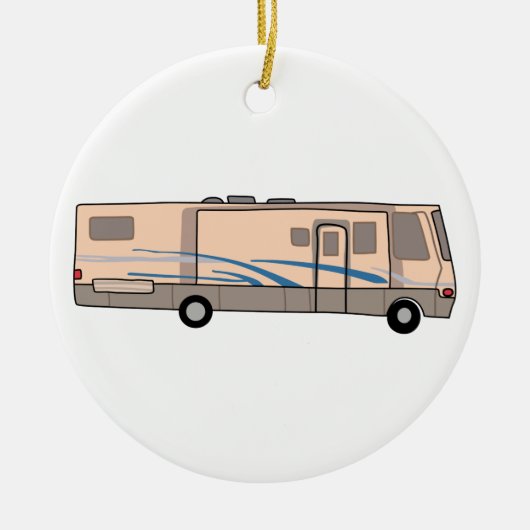 RV Motorhome Keramisch Ornament (Voorkant)