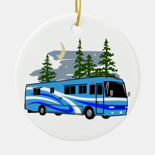 RV Motorhome Keramisch Ornament (Voorkant)