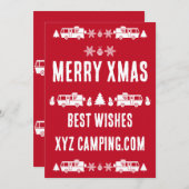 RV Motorhome Kerstdecoratie Feestdagenkaart (Voorkant / Achterkant)