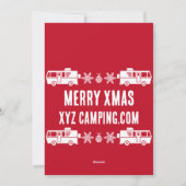 RV Motorhome Kerstdecoratie Feestdagenkaart (Achterkant)