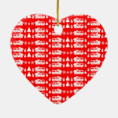RV Motorhome Kerstdecoratie Keramisch Ornament (Achterkant)
