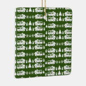 RV Motorhome Kerstdecoratie Keramisch Ornament (Rechts)