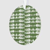 RV Motorhome Kerstdecoratie Ornament (voorkant)