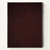 RV Motorhome-reisblad met retro Notitieboek (Achterkant)