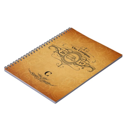 RV Motorhome-reisblad met  stijl Notitieboek (Linkerzijde)