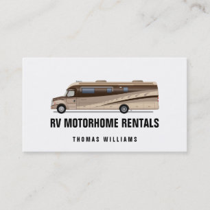 RV Motorhome Rentals en Verkoop Visitekaartje