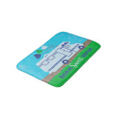 RV Motorhome Roam Sweet Roam Cute Camper Travel Badmat (Gekanteld)