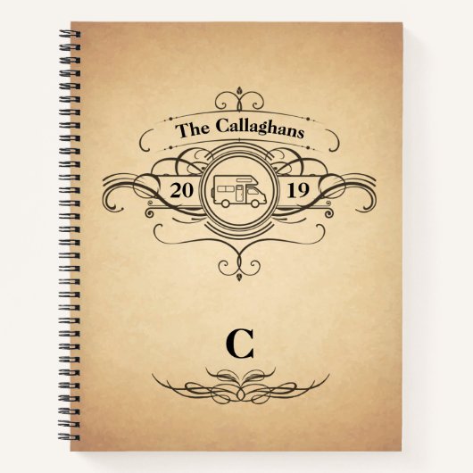  RV Motorhome Travel Journal Notitieboek (Voorkant)