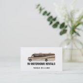RV Motorhome verhuur en verkoop Visitekaartje (Staand voorkant)