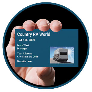 RV Motorhome Verkoopmakelaar Visitekaartje