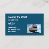 RV Motorhome Verkoopmakelaar Visitekaartje (Voorkant)