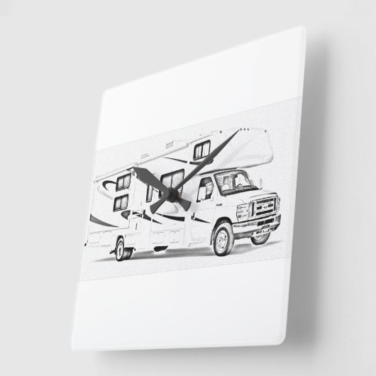 "RV"-ontwerpwandklokken Vierkante Klok (Hoek)