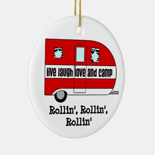 RV-Ornamenten - "Dit is hoe we rollen" Keramisch Ornament (Rechts)