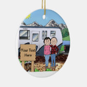 RV-overs - "Bumper Pull Trailer" Keramisch Ornament (Rechts)