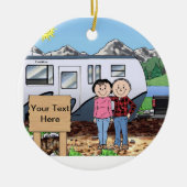 RV-overs - "Bumper Pull Trailer" Keramisch Ornament (Voorkant)