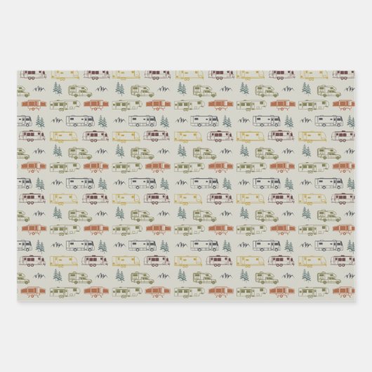 RV-pakpapier, kampeerpapier Inpakpapier Vel (Voorkant)