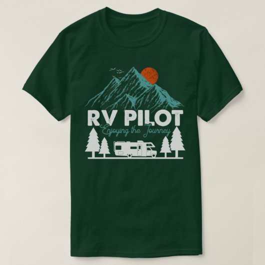 RV-piloot die de reis verzorgt T-shirt (Design voorkant)