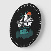 RV Pilot Camping Motorhome Reizen Vacking Gift Grote Klok (Hoek)