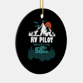RV Pilot Camping Motorhome Reizen Vacking Gift Keramisch Ornament (Rechts)