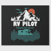 RV Pilot Camping Motorhome Travel Vacation Gift Cadeaupapier (Vlak)