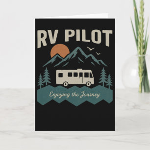 Rv Pilot Camping Retro Camper Reis Vakantie C Kaart