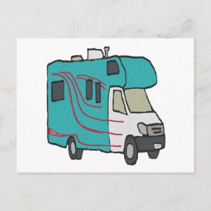 RV recreatief voertuig Briefkaart
