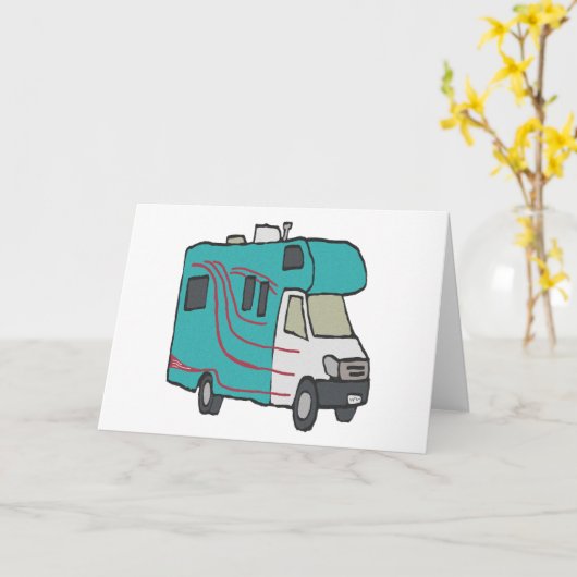 RV recreatief voertuig Kaart (Gele Bloem)