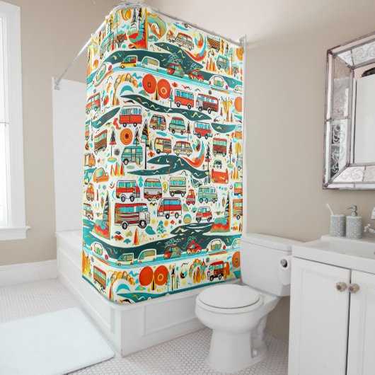 RV-reizen Douchegordijn (In situ)