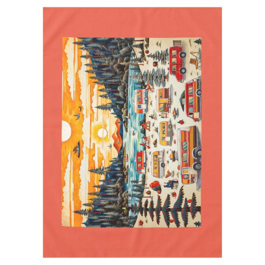 RV-reizen Tafelkleed (Voorkant)