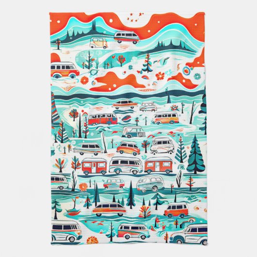 RV-reizen Theedoek (Verticaal)