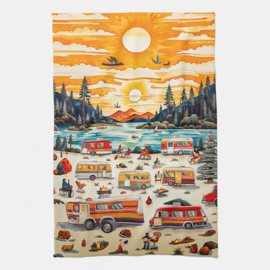 RV-reizen Theedoek (Verticaal)