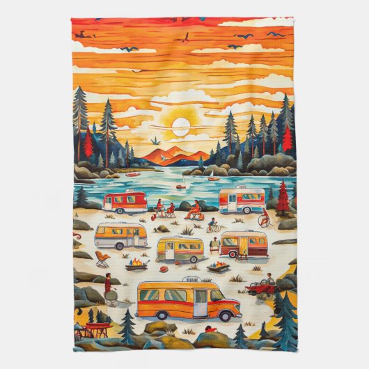 RV-reizen Theedoek (Verticaal)