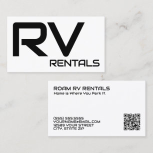 🚐 RV Rentals Aangepaste QR Visitekaartje