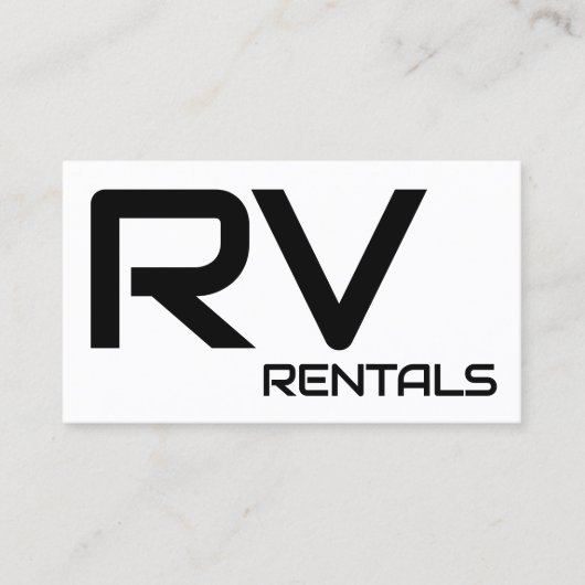 🚐 RV Rentals Aangepaste QR Visitekaartje (Voorkant)